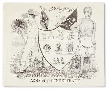 (MILITARY--CIVIL WAR.) Tilley, H.H., engraver; after G.H. Heap. Arms of ye Confederacie.